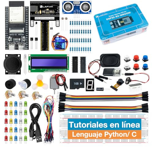 LAFVIN Super Starter Kit for ESP32-S3-WROOM Projects with Ultrasonic Sensor,ESP32-S3,with Tutorial