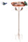 UHETLET Vogeltränke Stehend Vogelbad mit Ständer Φ 30 x 80 cm Futter Schale Stehend für Draußen Garten Metall Vogelbecken Groß Futterschale Vögel Bird Bath Stand Wassertränke Winterfest für Wildvögel