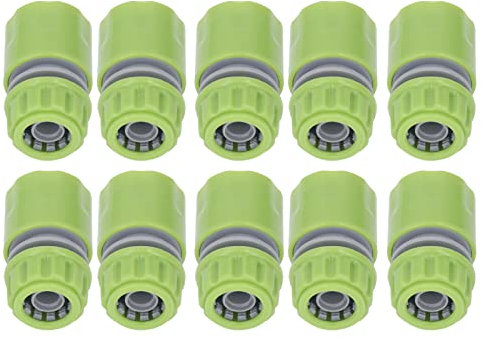 Aoveew Kit de raccord Rapide pour Tuyau d'arrosage, système de raccord fileté pour Tuyau d'arrosage, arrosage de Jardin, Fixation Facile, Plastique ABS, diamètre intérieur 12 mm,