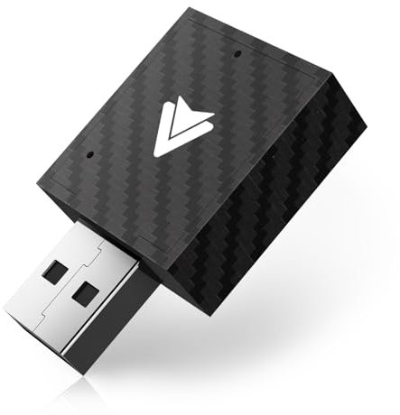 WityEye Adaptador Android Auto Inalámbrico, Bluetooth V5.3 Conexión Estable, 5.8GHz WiFi Transferencia Rápida de Datos, USB C/A, Convierte Cable a Inalámbrico para Android 11+