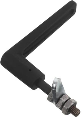 GALPADA Manija de Repuesto para Puerta de Chimenea de Leña, Mango de Metal Resistente al Calor, Tirador Ergonómico para Estufa de Leña, Accesorio Firme para Piezas de Reparación en Hogar,