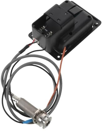 Pickup Acustica Chitarra per a Preamplificatore Elettrico con e Integrato Accordatore Piezo Sotto Sella con Equalizzatore 3 Bande per Performance Ottimale