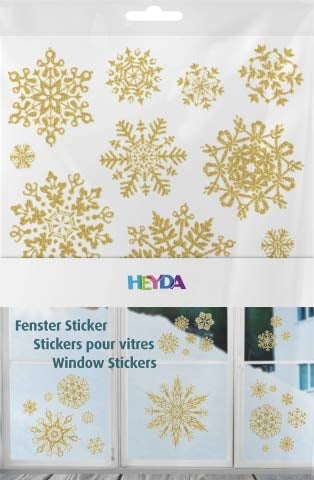 Baier & Schneider Fenster Sticker Stern gold