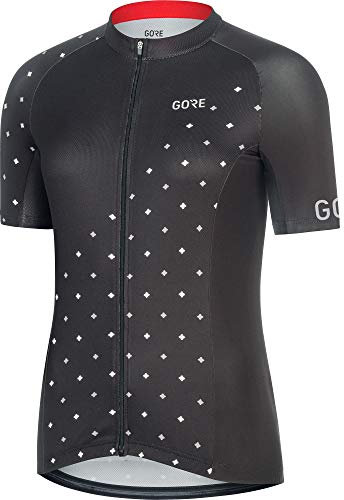 GORE WEAR C3 Damen Trikot, 38, Schwarz/Weiß