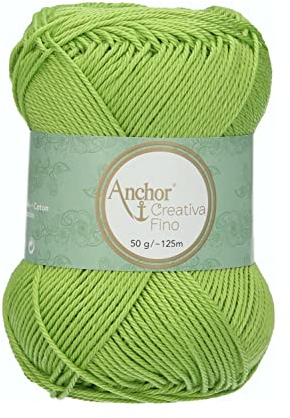 Anchor 4620004-00418 Crochet Yarn, 100% Cotton, 418, Thickness 4, 125 m, 53 g