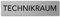 Interluxe Türschild Technikraum Schild aus Aluminium, 200x50x3mm, selbstklebend und wiederablösbar, für Serviceraum und Technikraum