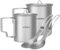 Lixada Titan Tasse Camping Topf Kaffeetasse Teetasse Doppelwandbecher, Kaffeetasse mit klappbarem Henkel für Camping-Wanderrucksäcke im Freien