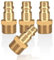 Raccordo aria compressa 4pc con filetto esterno 3/8 ottone maschio innesto 3/8 pollici innesto giunto presa tubo flessibile connettore presa filettata