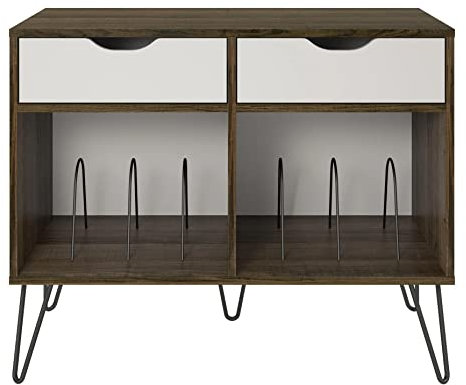 Ameriwood Concord Turntable Stand, Oak Look Brown