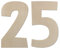 Deko Zahlen - Geburtstagsdeko 25. Geburtstag aus Holz - Ideale Geburtstag Geschenkideen oder als Party Tischdeko (30 cm)