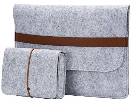 LUOHANGE 15 Inch MacBook Pro Sleeve Protective Laptop Case for 16 Inch MacBook Pro 2019, 15 Inch MacBook Pro 2015-2019, Dell XPS 15 with Small Felt Accessory Bag