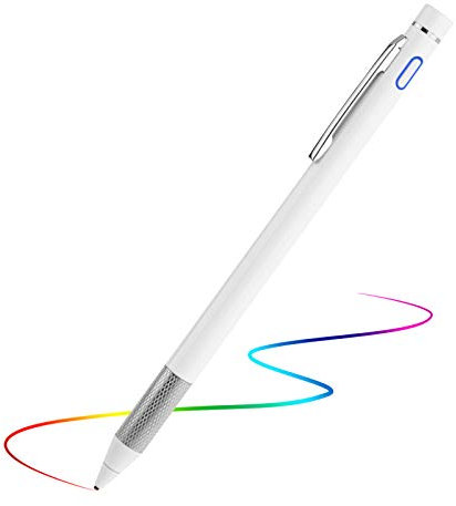 Stylus Pencil for Lenovo Chromebook Flex 5/3 Pen,Minilabo Touch Screens Active Stylus Digital Pen with 1.5mm Ultra Fine Tip Stylist Pen for Lenovo Chromebook Flex 5/3 Drawing and Writing Pencil,White