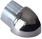 Dalsys Profilo terminale quarto di tondo angolo esterno, profili acciaio inox brunito 10mm, 1 pezzo paraspigoli muro, profili acciaio inox, profilo