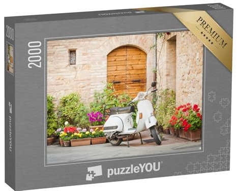 puzzleYOU: Puzzle 2000 Teile „Eine Vespa, Italien“ – aus der Puzzle-Kollektion Italien
