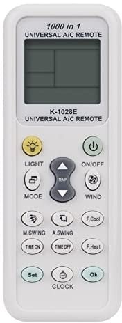 Mando a Distancia Universal Aire Acondicionado Compatible con Gree Fujitsu Samsung Galanz Carrier Midea Haier Hitachi Panasonic Aux Beko Chigo Hisense LG Mitsubishi Sanyo Sharp York Electra Splendid