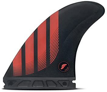 Futures Flossen P8 Alpha Thruster Flossen Set, Carbon/Rot, Groß