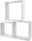 H HANSEL HOME 3 Wandregal Würfelregal Hängeregal 25/20/15cm, Wandboard weiße Farbe, Schwebend Hängeregal Bücherregal Regale Dekorativ