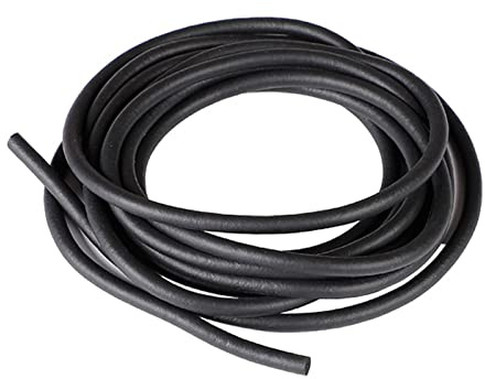 TOP-VIGOR EPDM Foam Rubber Weather Seal Strip 6mm(0.24) Diameter x 3 Meters (9.8Ft) Long, Round Solid Foam Strip Rubber Weather Stripping for DIY Gasket, Foam Tubing, Crafts