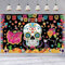 XINDY Extra Große Tag der Toten Hintergrund Banner Dia De Los Muertos Deko Halloween Banner Mexikanische Totenkopf Banner für Cinco De Mayo Tag der Toten Deko