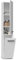 WHATSIZE ENTERPRISE – Nel IV - White Freestanding Cabinet – Wooden Storage Cupboard with Washing Basket - Organise Cosmetics and Toiletries - Furniture to Complement Modern Décor