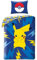 Halantex Bettwäsche Pokemon Pikachu, 100 % Baumwolle, wendbarer Bettbezug 140 x 200 cm + Kissenbezug 65 x 65 cm