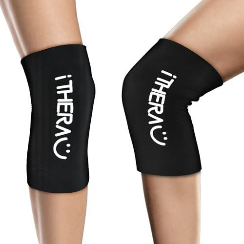 iTHERAU® Wiederverwendbare Kühlmanschette Knie Kühlpads, 360° Abdeckung Kühlpack für Knie, Ellbogen und Gelenke, Kalt Warm Kompresse Kühlakku Gel für Knieersatzoperationen,Arthritis,Schwellungen,ACL