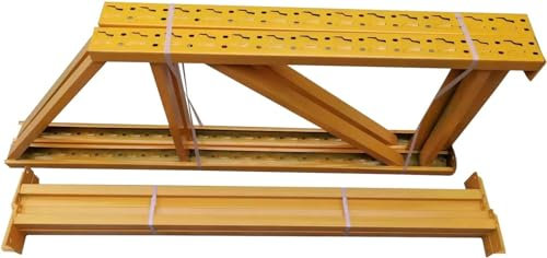 HACSYP Reifenregal, gelbes Lagerregal, Robustes Garagen-Reifenregal, Werkstatt-Reifenständer for drinnen und draußen, for Saisonreifen/Wohnmobil-Reifen/ATV-Reifen (Size : 1.5m Long)