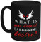 FANTA UNIVERSE FOR WIZARDS AND OTAKU Lucifer Tasse aus Keramik, glänzend, Schwarz, 325 ml