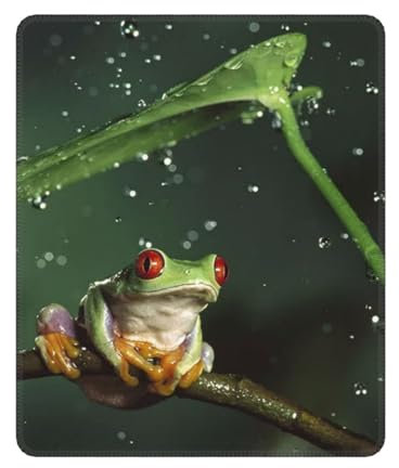 OPSREY Mauspad mit Frosch-Motiv, waschbar, für Büro, Zuhause, Gaming, Arbeit