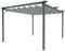 Gazebo Pergola 3 x 3 M Pergolato Con Telo Grigio Impermeabile Retrattile Richiudibile Struttura In Acciaio Per Giardino Terrazzo Piscina Esterno Fiere Campeggio Design Elegante Moderno