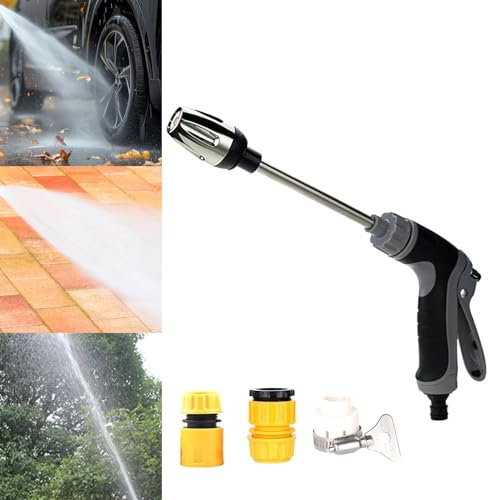 Pressure Washer, High-Pressure Turbo Washer for Garden Hose, Power Cleaner with Accessories, My Garden Friend Pressure Washer, Fits Any Garden Hose (1Pc)