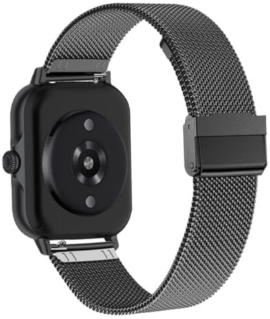 CUNUJIX Ersatz für Amazfit GTR Mini/GTS 4 Mini/GTS 4/GTS 3/GTS 2e/GTS 2/GTS Armband, Metall Masche Edelstahl Uhrenarmband Ersatzband für Amazfit Bip/Bip U Pro/Bip 3 Pro Herren Damen