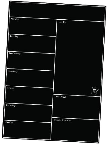 VILLCASE Weekly Magnetic Planner Calendar Memo Stickers Thick Writing Surface Magnetic Calendar Sheet for Fridge Decor