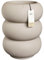 Elho Amber Roll High 43 - Pot de Fleur - Interieur & Extérieur - Plastique 100% Recyclé - Ø 43 x H 58 cm - Beige/Greige