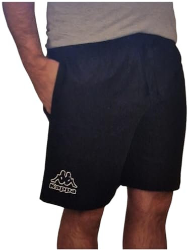 Kappa Herren Shorts Sanremo 100% Baumwolle Regular Fit für Fitness Tennis & Fußball Maschinenwaschbar Pflegeleicht in Dunkelblau M-XXL (DE/NL/SE/PL, Alphanumerisch, XL, Regular, Regular, Dunkelblau)