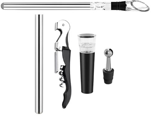 Enfriador de bebidas portátil, enfriador instantáneo de bebidas, barras de congelación de acero inoxidable, varillas de congelación reutilizables para enfriar vino, cerveza, campamento y reuniones al