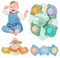 Ainiv Juguete Giratorio con Ventosa, 3Pz Spinner Bebe Ventosa, Interesante Juguetes Bañera Bebe, Spinner Juguetes Sensoriales para Bebés, Juguetes Baño Bebe para Niños de 1-3 Años(Azul/Verde/Naranja)