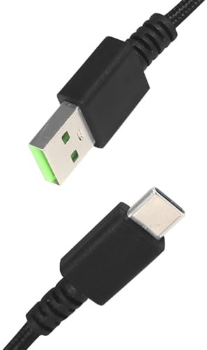 Aiivoll USB C Charging Cable for Razer Viper Ultimate/Basilisk Ultimate/Viper V3 Pro/Naga Pro|Fast Charging| Docking Compatibility|Wireless Gaming Mouse Alternative (Check the Model Before Purchase)