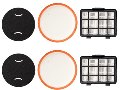 PURexpert 2 Sets Replacement Reusable And Washable Filter For Russell Hobbs Cylinder Bagless Vacuum RHCV3101, RHCV3601
