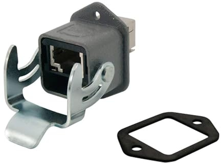 09452151560 Harting RJ45 Industrial Wanddurchführung-Set Buchse gerade, 8-polig, Koppler Buchse / Buchse Kategorie Cat. 6 / Klasse E bis 250 MHz - 1 Stück