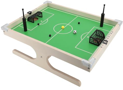 OVAQUIXI Tragbares Tischfußballspiel aus Birkenholz, Interaktives Magnet-Fußballspiel für Multiplayer-Spaß