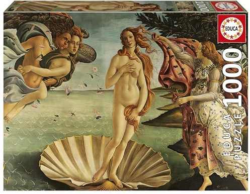 Educa - 1000-teiliges Puzzle für Erwachsene | Die Geburt der Venus | Maße: 68 x 48 cm | Ab 14 Jahren (20580)