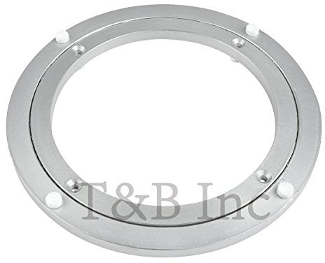 TamBee 10 Zoll Lazy Susan Drehtellerlager aus Aluminiumlegierung 25CM Drehteller Mechanismus drehen Lagerring Glatte Drehplatte Hardware Nur Lazy Susan Basis Kit