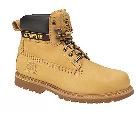 Cat Footwear Men's Holton Work Boots, Honey Reset, 7 UK