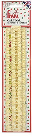 FMM Carnival Alphabet and Numbers Set - 36 Buchstaben und Zahlen - Cookie Cutter