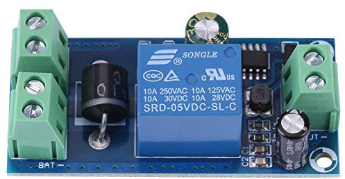 5V~48V 10A DC Power Supply/Battery Automatic Switch Module Emergency Cut-off Battery Controller Board Relay Module Power-OFF Module