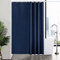 Furlinic Cortina Ducha Tela Impermeable con Antimoho Cortinas Baño Azul Marino Poliéster Lavable con 12 Anillas Cortina Ducha para Bañera Cuarto de Baño 180x200cm