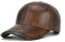 Gudessly Herren Kuhfellmütze Winter Warm Outdoor Schützen Ohr Echtes Leder Verstellbare Baseballkappe - - Einheitsgröße