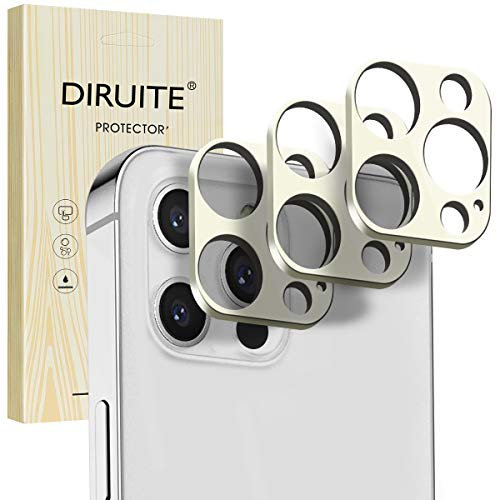 Diruite 3-Pack for Apple iphone 12 Pro Max Camera Lens Protector, HD Tempered Glass Ultra-Thin Flexible Glass for iphone 12 Pro Max-Silver