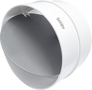 Raccordo Ø 100 mm con Valvola di Non Ritorno per Tubo di Ventilazione Condotto e Sistema di Estrazione. Impedisce il Ritorno del Fluido Circolante.